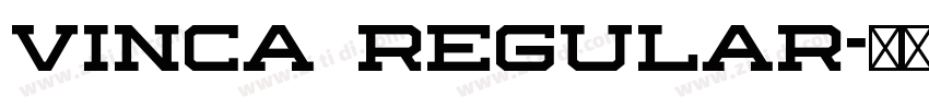 Vinca Regular字体转换